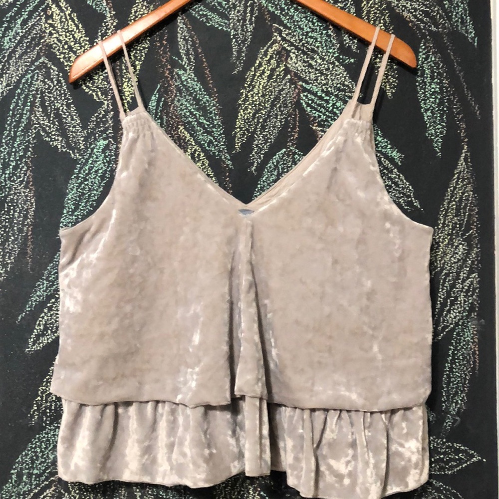 Velvet creamy rose camisole